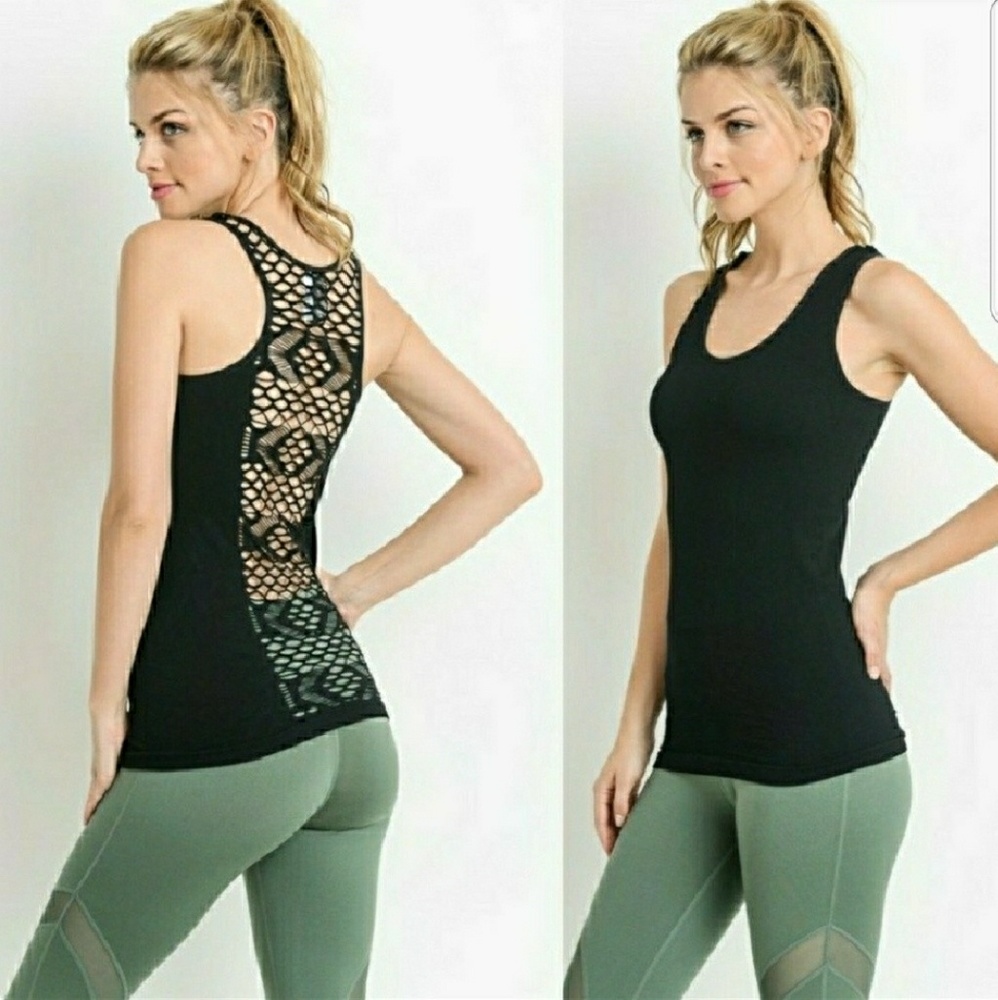 Lavender Highwaist Mesh Workout Legging - Picture 6 of 7